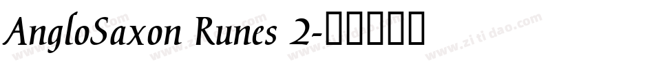 AngloSaxon Runes 2字体转换